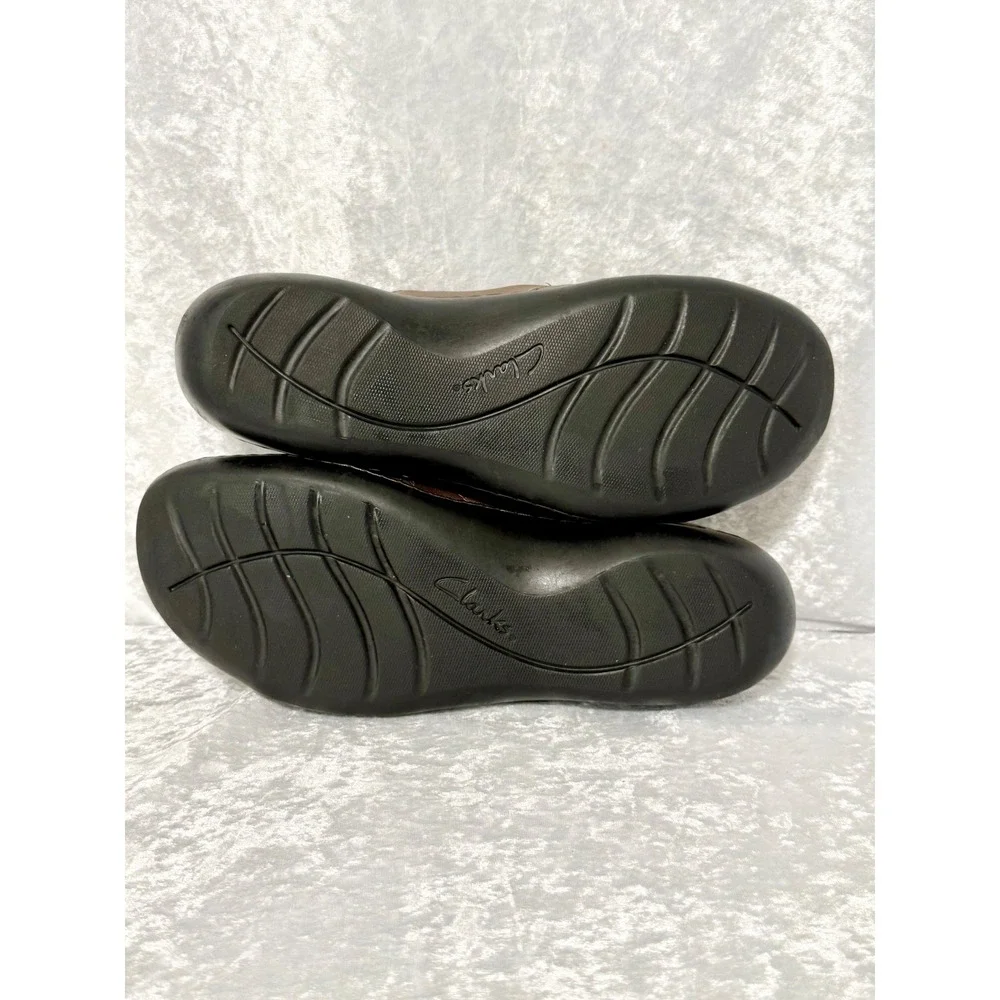 Clarks Collection Ashland Bronze Metallic Leather‎ Mary Jane Shoes Womens 8.5 W